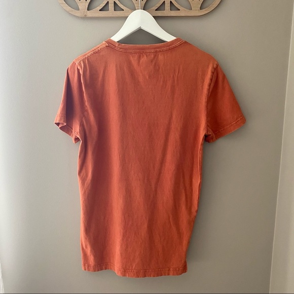 PINK Victoria's Secret Oversized Tee Shirt Orange Sz XS - Picture 7 of 10